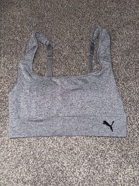 Puma Gray Sports Bra – Women’s Large